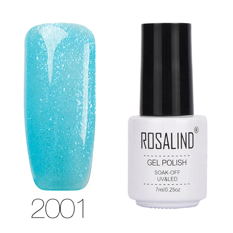 ROSALIND гель 1S 7 мл Алмазная цветная серия Гель-лак для ногтей отмачивающиеся гель-лаки для наращивания ногтей Полировка Дизайн Маникюр - Цвет: 2001