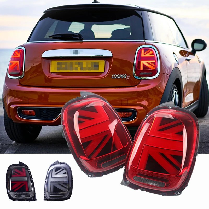 

2pcs Union Jack DRL LED For BMW MINI COOPER F55 F56 F57 Tail Lights 2013-now Rear Taillights Assembly Flowing Turn Signal Light