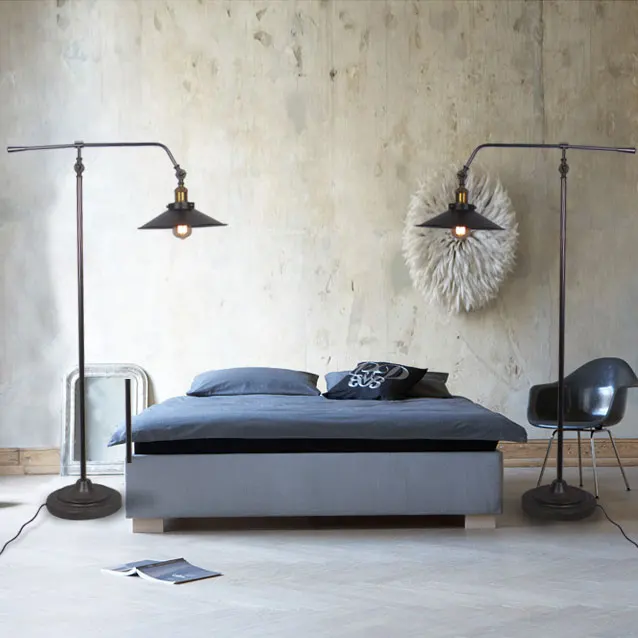Loft american vintage sofa floor lamp iron lamp floor lampin Floor