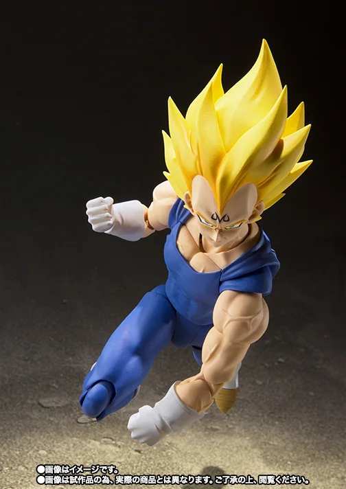 In Stock Dragon Ball Demoniacal Fit SHF Vegeta Royal Blood Super Saiyan  SSJ3 Anime Action Figure Brinquedos Toy Model Gift