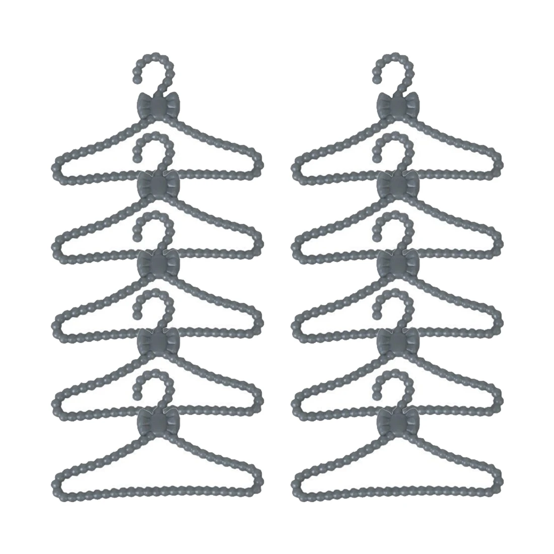 

12pcs/Set 6 cm Dollhouse Furniture Miniature Plastic Clothes Rack Hanger for Dolls Clothes Doll hourse accessories