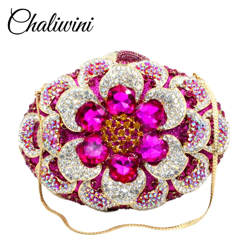 ^Cheap Chaliwini New Luxury Rose Flower Diamond Crystal Party Bags for Girls Diamante Shoulder Chain Handbag Women Evening Clutch Bag ^Cheap Chaliwini New Luxury Rose Flower Diamond Crystal Party Bags for Girls Diamante Shoulder Chain Handbag Women Evening Clutch Bag