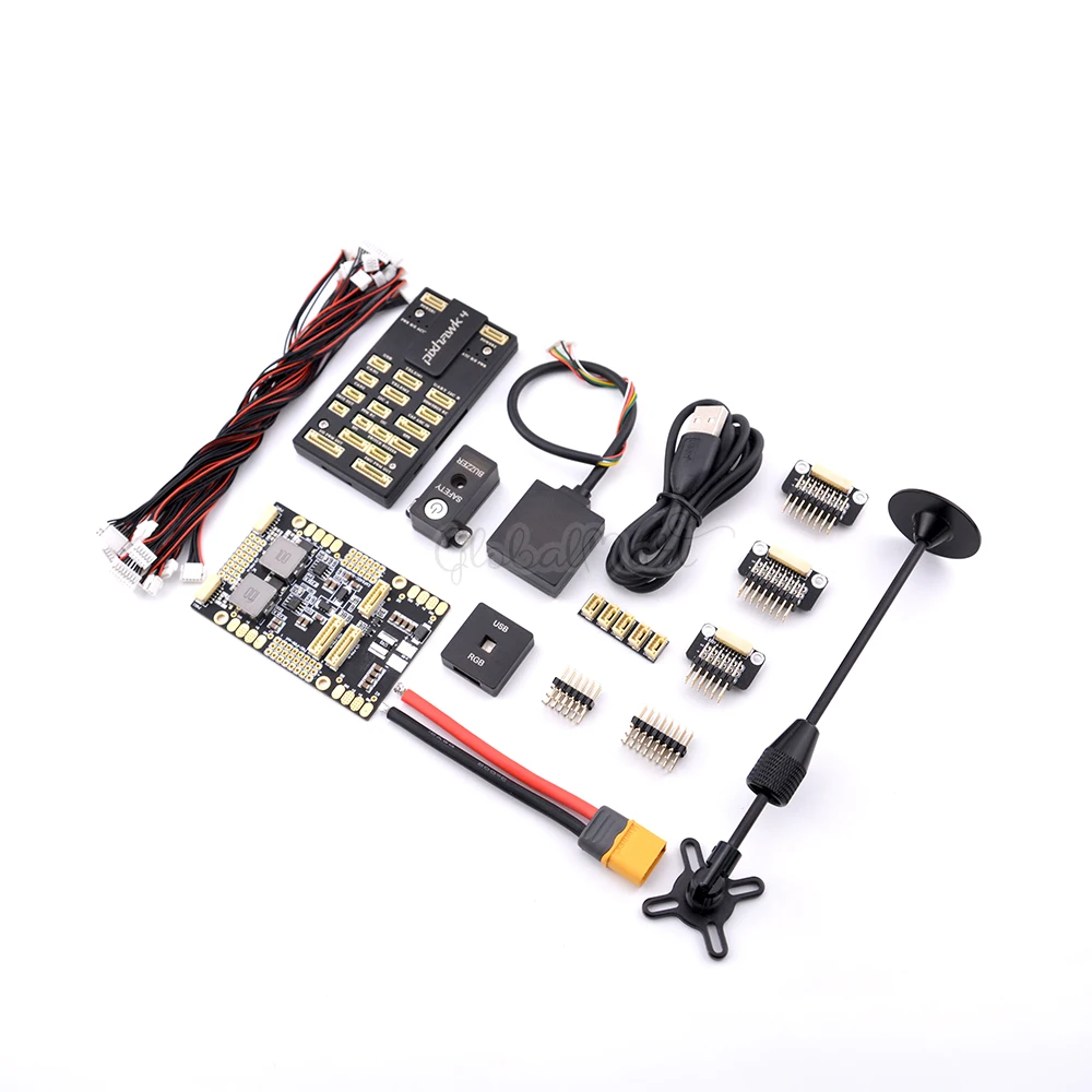 Плата управления полетом Pixhawk 4 PX4 M8N GPS RGB PPM I2C 433 МГц/915 МГц 100 мВт Телеметрия с
