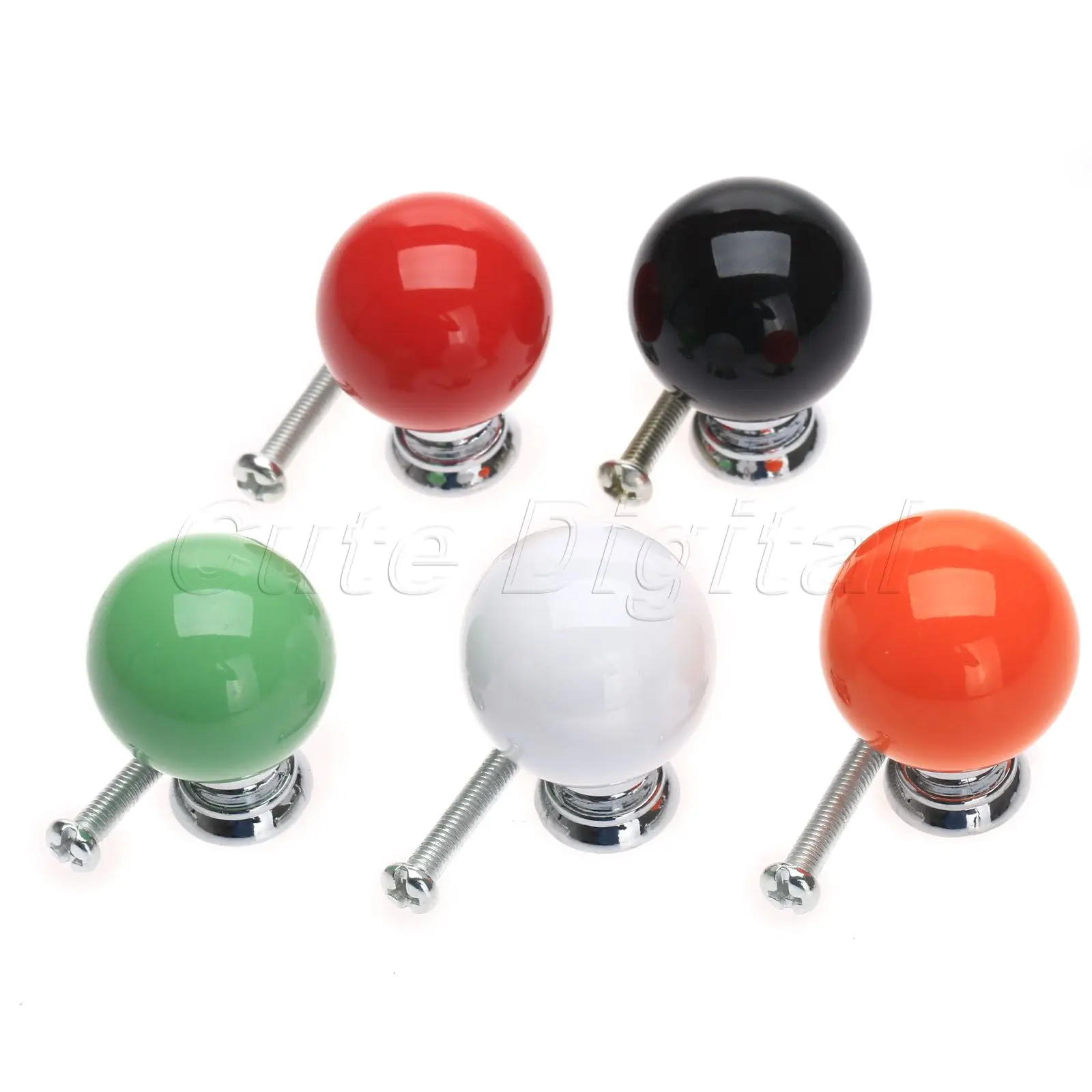 Vintage Ceramic Door Knobs Antique Furniture Knobs Round Cabinet Wardrobe Drawer Kitchen Cupboard Handles Pulls Drawer Handle