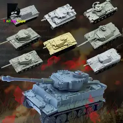 4D сборка Танк модель panzerkampfwgen T-34/85 AMX-30MAIN Строительные кирпичи Второй мировой войны военная армия боевой танк 1/144 масштаб