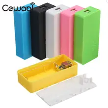 Cewaal Портативный 2x18650 батарея Чехол Путешествия легкое зарядное устройство коробка DIY комплект для мобильного телефона планшета