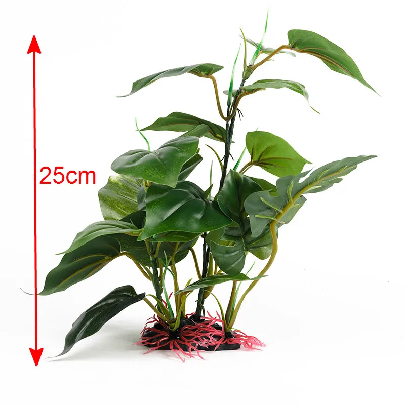 Дизайн зеленый пластиковый аквариум искусственные растения для декора аквариума водное растение аквариум с травой орнамент 25 см