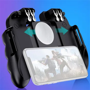 

FPS Mobile Gamepad Controller Trigger Fire Button Shooter For iOS Android Phone 4 fingers operate at the same time for Huawei