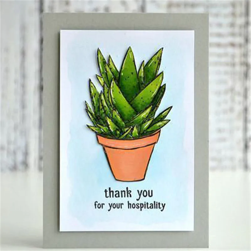 

DiyArts Flower Stamps and Dies Scrapbooking Tropical Plants for Metal Cutting Dies Decoration Album Card Craft New 2019