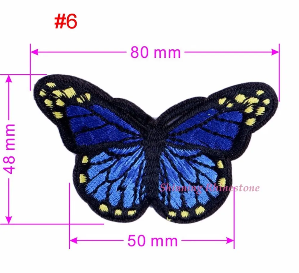 Швейная вышитая бабочка нашивка Железная на бабочках нашивки исправление мотив аппликация Одежда наклейки в виде насекомых для одежды DIY Новинка