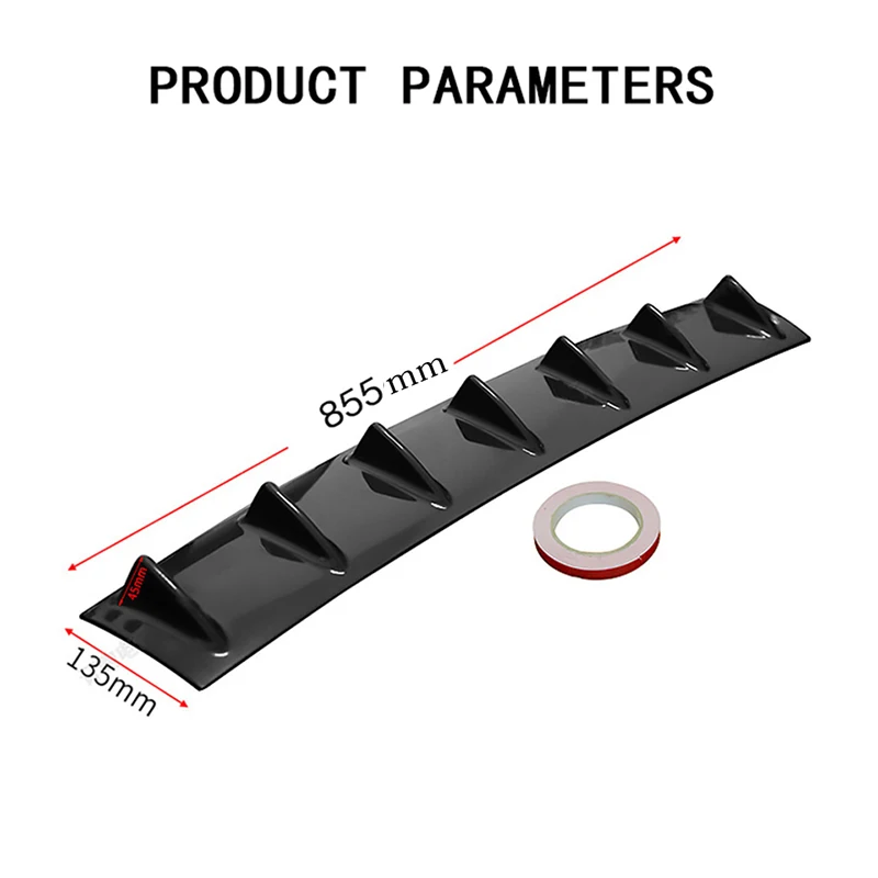 CNPARTS для Skoda Octavia A5 A7 2 Fabia Yeti BMW E60 F30 X5 E53 Inifiniti Автомобильный задний бампер 3D крутые Стикеры для спойлера