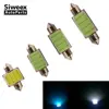 10 unids/lote 31mm 36mm 39mm 41mm cúpula festón tipo mazorca 12smd led lámpara de lectura del coche de cristal azul blanco luces DC 12V ► Foto 1/5