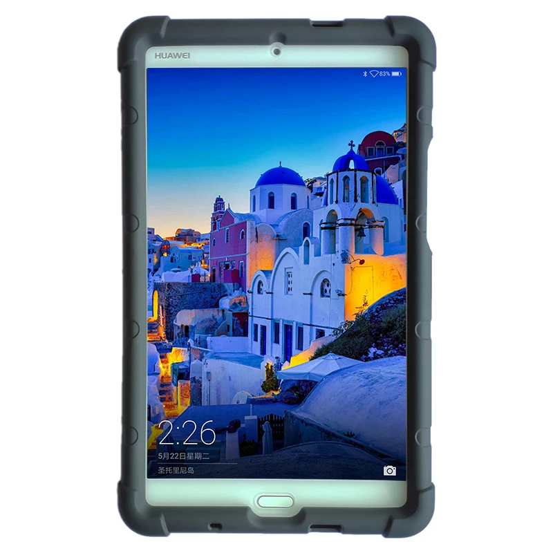 MingShore Прочный чехол для huawei MediaPad M3 8,4 силиконовый чехол с Born Handstrap подходит для модели BTV-DL09A/B/G BTV-W09 чехол