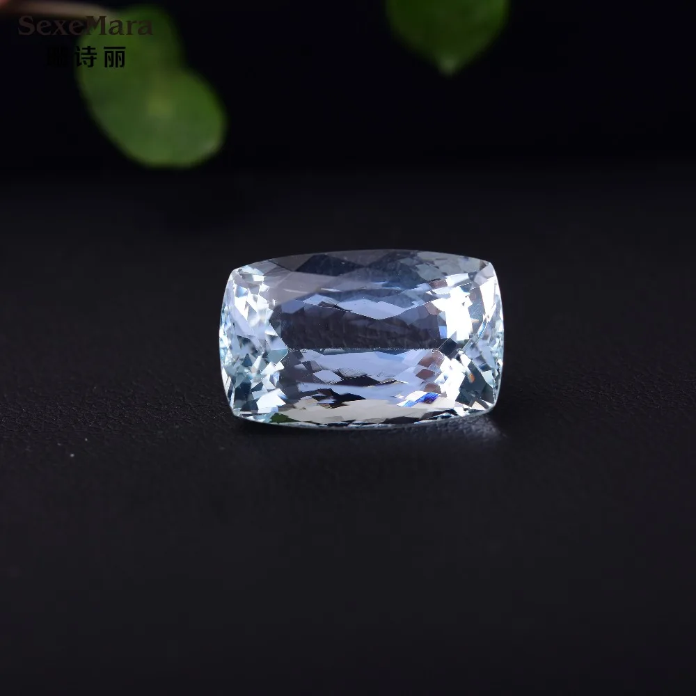 

11.64CT rectangular Aquamarine perfect quality glitzy natural gemstone