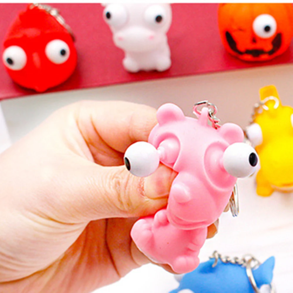 

Explosion eye Key Chain Vent squeezing small toy Decompression toy Key Chain Gifts for Women key chian wholesale