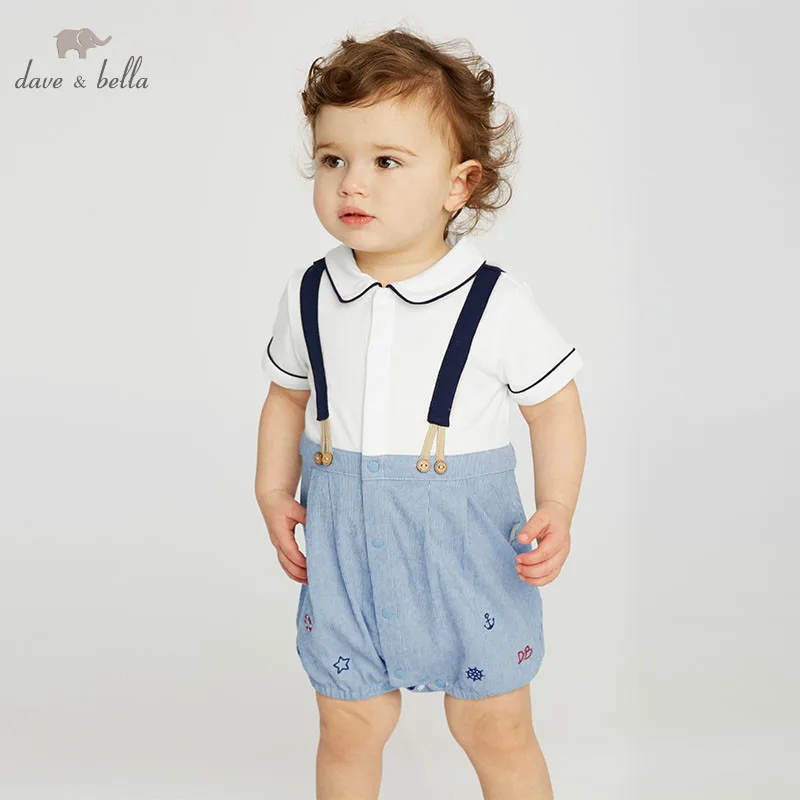 Dave bella new born baby summer romper infant toddler onesies boys