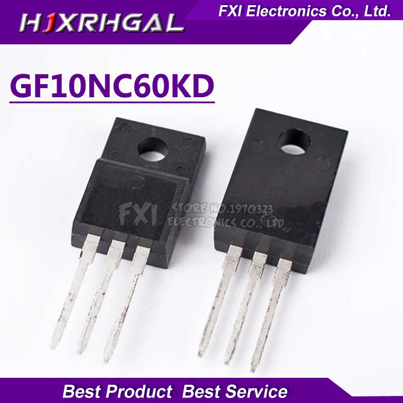 

5PCS GF10NC60KD GF10NC60 10NC60 TO220F good qualtiy