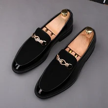 Модные дизайнерские свадебные туфли для мужчин из искусственной