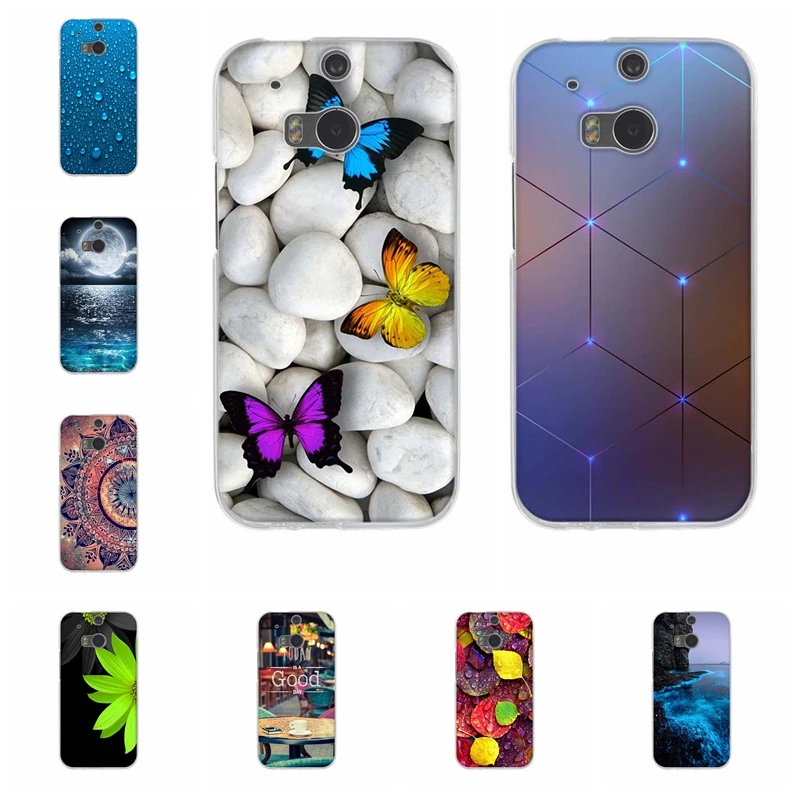 

For HTC One M8 M8s Cover Ultra Slim Soft Silicone TPU For HTC One M8 Protective Case Angel Patterned For HTC One M8s Shell Bag