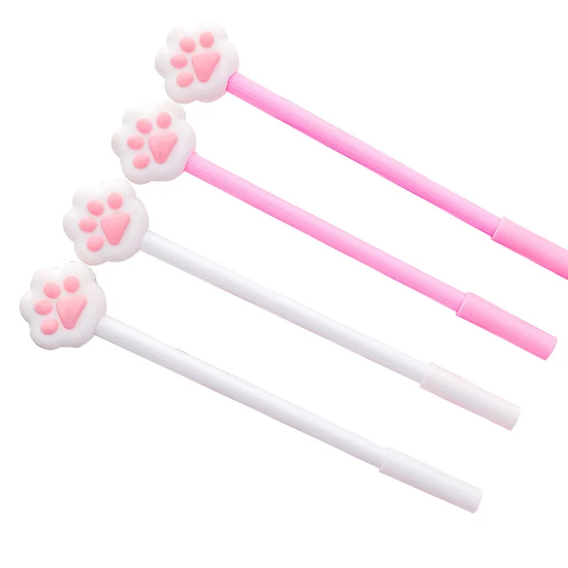 

Cute Pink cat Gel pen for student new arrivals korean school supplies lovely Pink Kawaii 0.5mm black ink rollerball pen