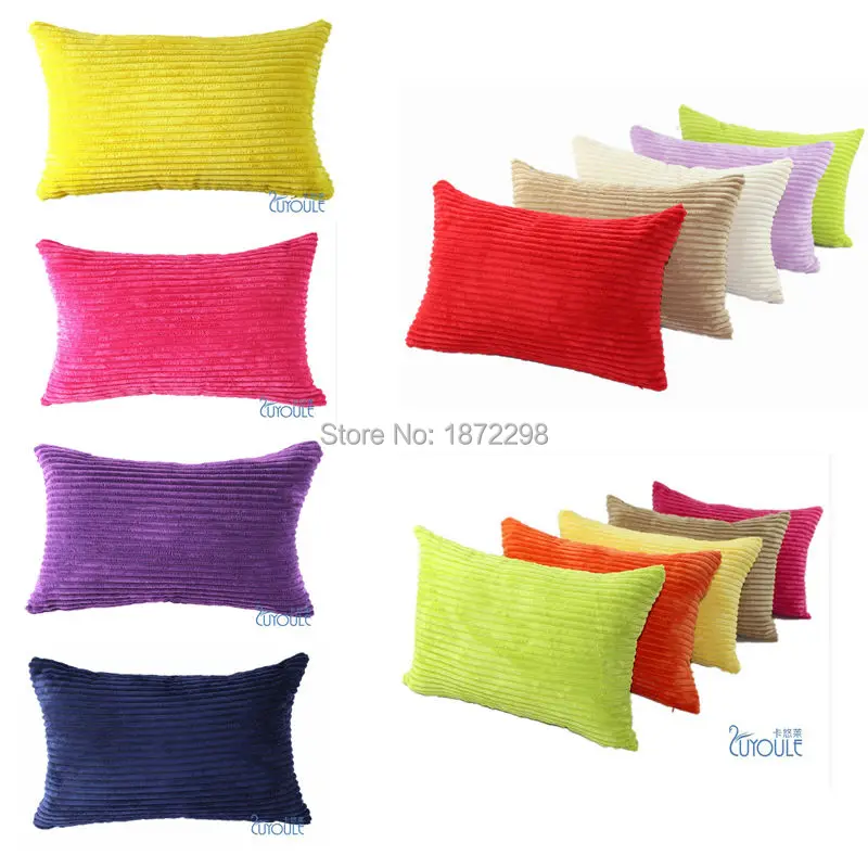 

Free Shipping 35X50cm 30X45cm 40X60cm 65X65cm 2.5Wales Nylon/ Polyester Corduroy Striped Cushion Covers HT-NPCDC-03-L