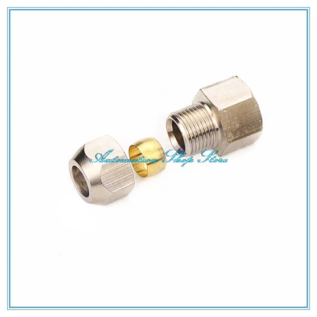 Sorekarain LOT 10 Fit 1/4 Tube 304 Stainless Steel Compression Ferrule Insert Ring Fitting Sorekarain LOT 10 Fit 1/4 Tube 304 Stainless Steel Compression Ferrule Insert Ring Fitting