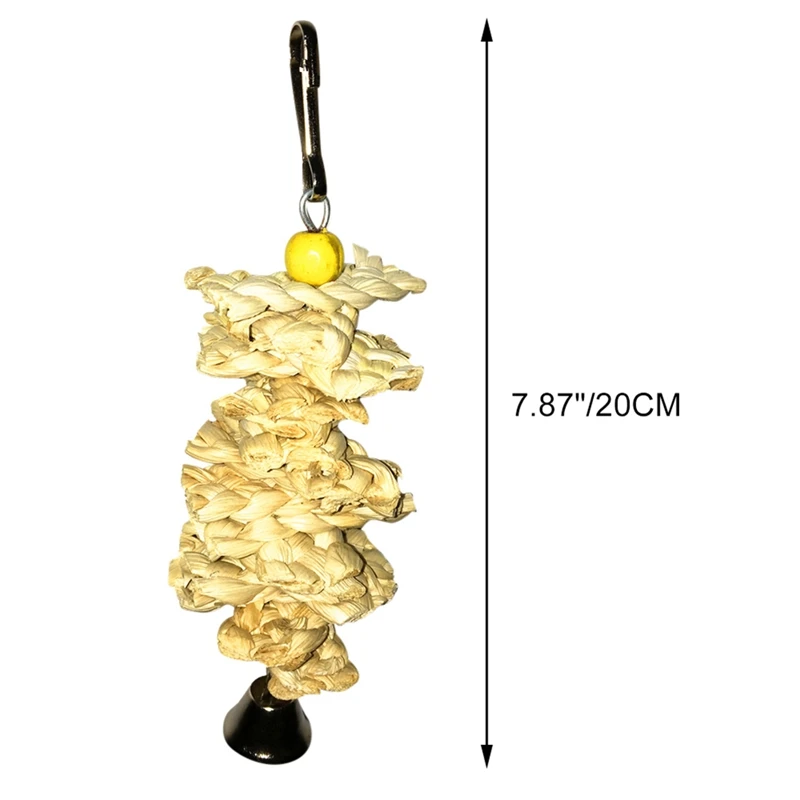 Игрушка-попугай клетка качели гамак для домашних питомцев птица висящий колокольчик подвесная игрушка попугай Ара любовь птица Finch Жевательная птица игрушки принадлежности - Цвет: 63AA