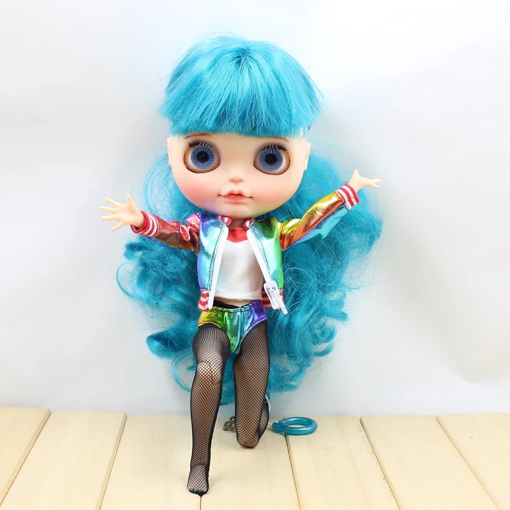 Neo Blythe Doll Shirt with Underwear, Stocking & Coat 3