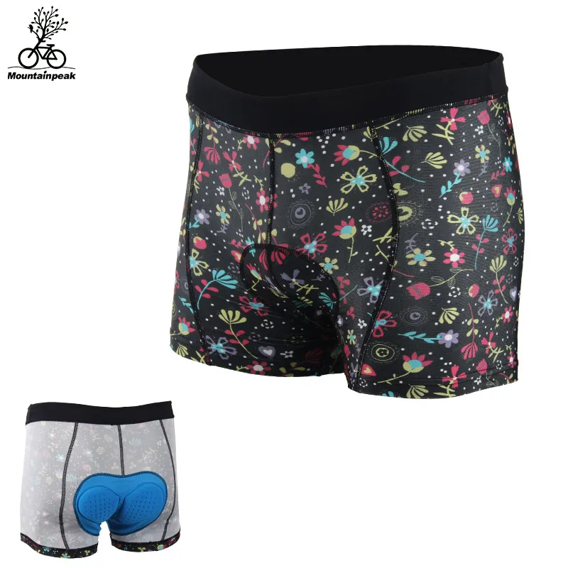 

Mountainpeak Printed Bicycle Riding Underwear MTB Road Bike Men Women Cycling Shorts Sponge Thickened Coolmax Pad Riding Shorts