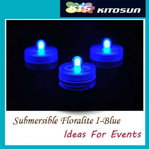 Popular Factory Wholesale 50LEDs Blue Submersible Small Battery Operated Mini LED Wedding Centerpiece Light For Crafts
