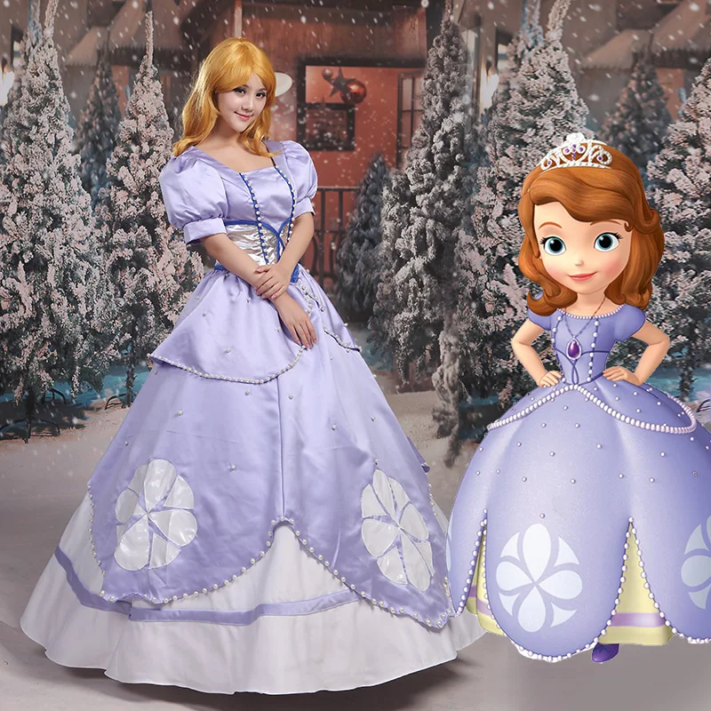 Disney Sofia the first Princess Costume Mascot Cartoon Suit Customize Sophia