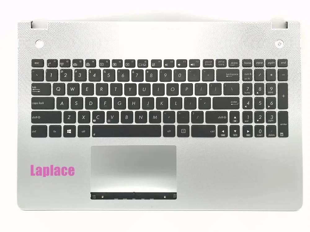 НОВЫЙ США клавиатура с подсветкой для Asus N56 N56D N56DP N56DY серебряной подставкой
