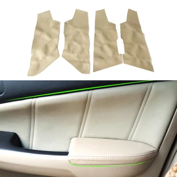 

For Honda Accord 7th Gen 2003 2004 2005 2006 2007 4pcs/set Car Door Handle Armrest Panel Microfiber Leather Cover