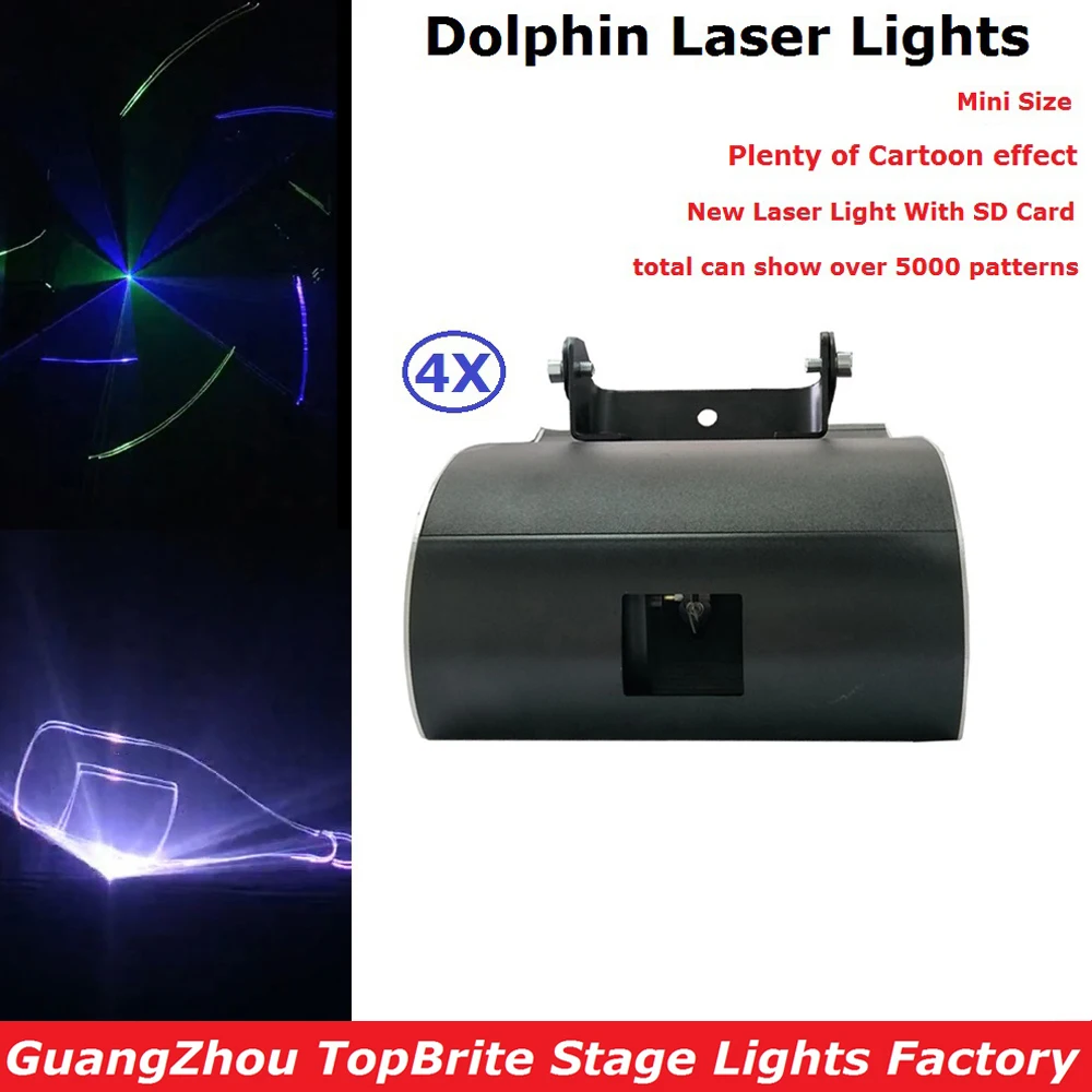 

4Pcs/Lot Mini LED Laser Disco Stage Lights Party Dj Christmas Entertainment Lighting Projector With SD Card Fast Shipping