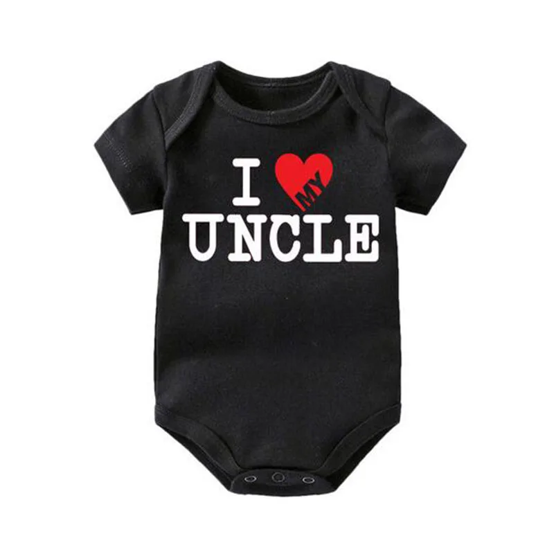 Милые забавные I Love My Uncle Child цельный ребенок веселый подарок для новорожденных