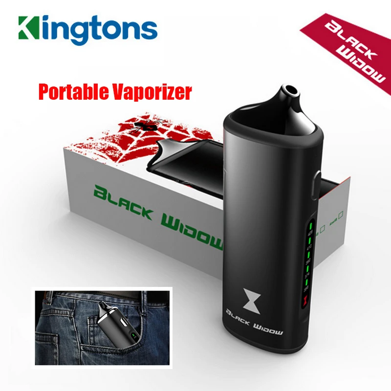 Kingtons Black Widow сухой травяной испаритель BLK 1600mah Vape ручка электронная сигарета черная Widow Nokiva камера травяной испаритель