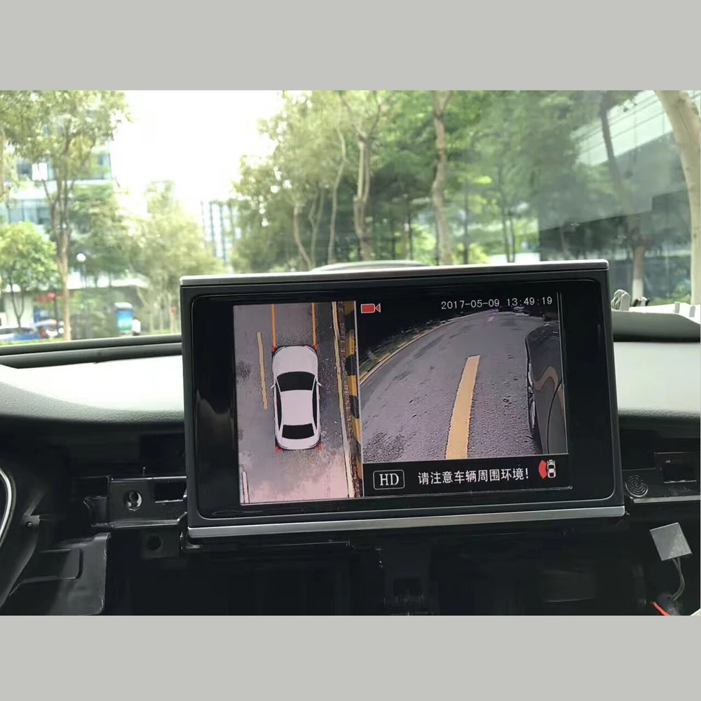 Discount Panoramic 360 Top Car View Parking System With Dynamic Trace line Special Camera Interface For Audi A4 A5 Q5 Q3 Q7 A1 A6 A8 0