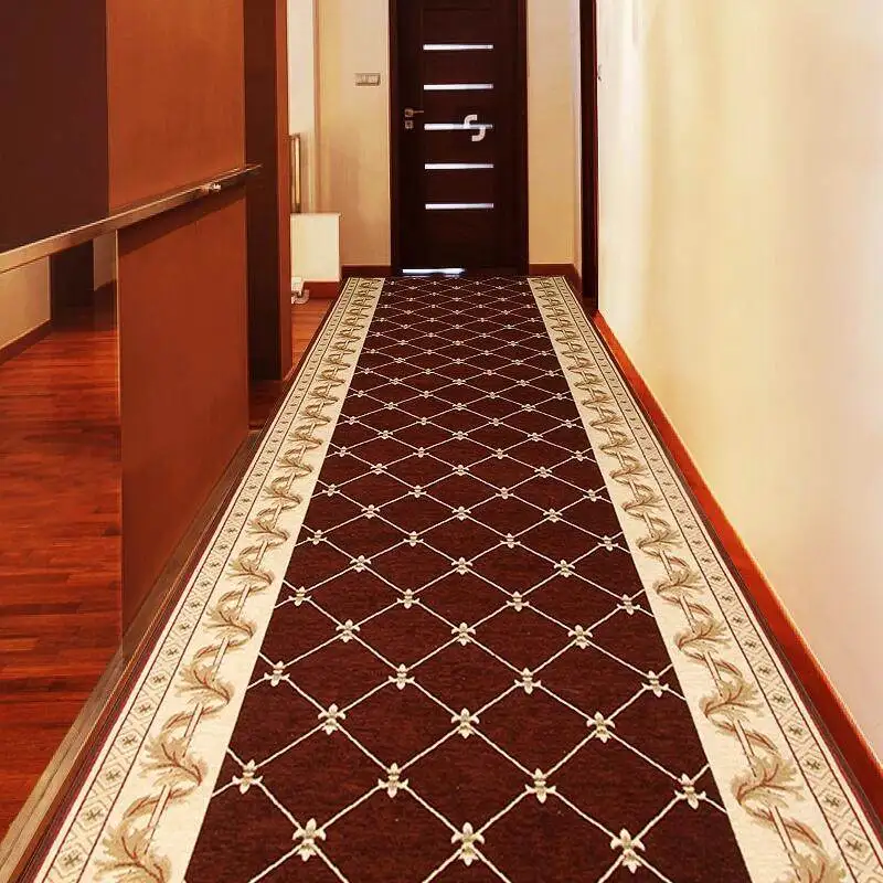 Modern Home Corridor Carpet Hotel Long Rug Decorative Entrance/Hallway Doormat Anti-Slip Stairs Carpet Wedding Floor Rugs