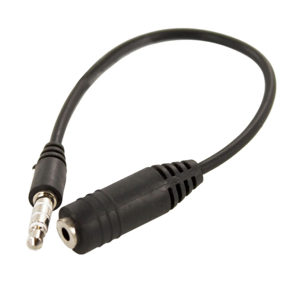 

2.5 mm Female to 3.5 mm Male 3 Rings Jack Stereo Adapter On/Off Enabled