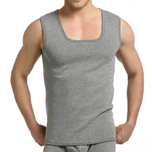 Мужская кашемировая теплая плюс бархатная теплая жилетка утепленная цельная майка(не включает брюки