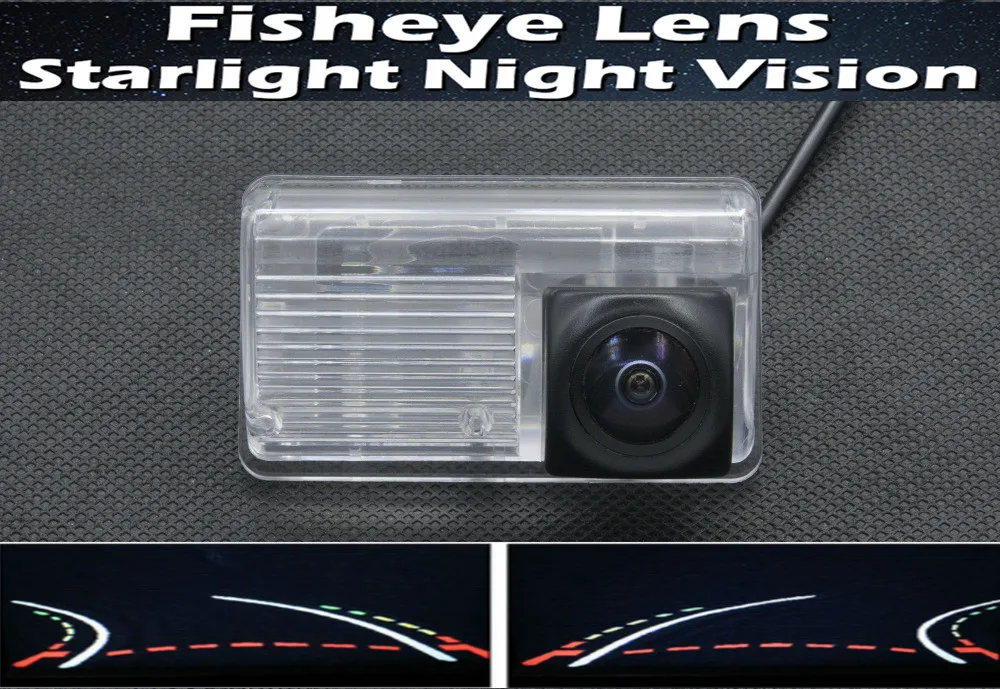 

1080P Fisheye Lens Trajectory Tracks Car Rear view Camera for Toyota Corolla Sedan 2007 2008 2009 2010 2011 2012 2013 F3 F3R