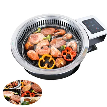 

BEIJAMEI Commercial barbecue charcoal grill oven Korean smokeless grill Stainless Steel Pan frying roast meat