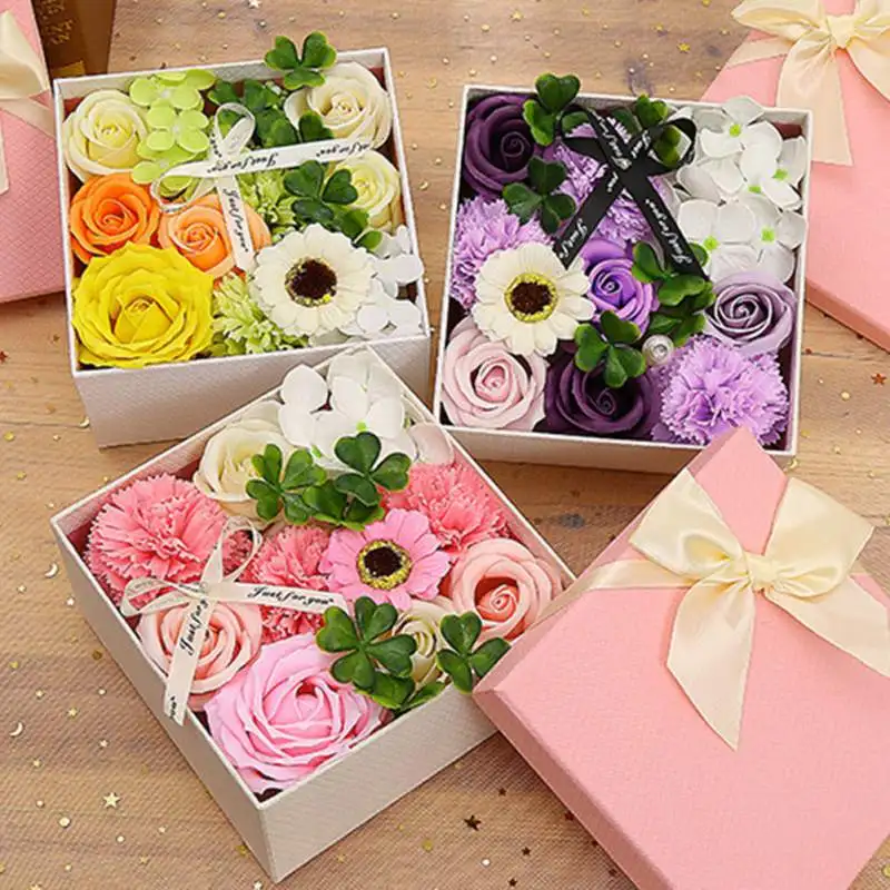 

Soft Simulation Petals Soap Flower Home Decoration Holiday Gift For Mother's day Rose Carnation Hydrangea Decoration Flower