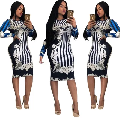 

2018 African Dashiki Dress Fashion New Large Elastic Succunct African Tranditional Print Dashiki Dress For Women