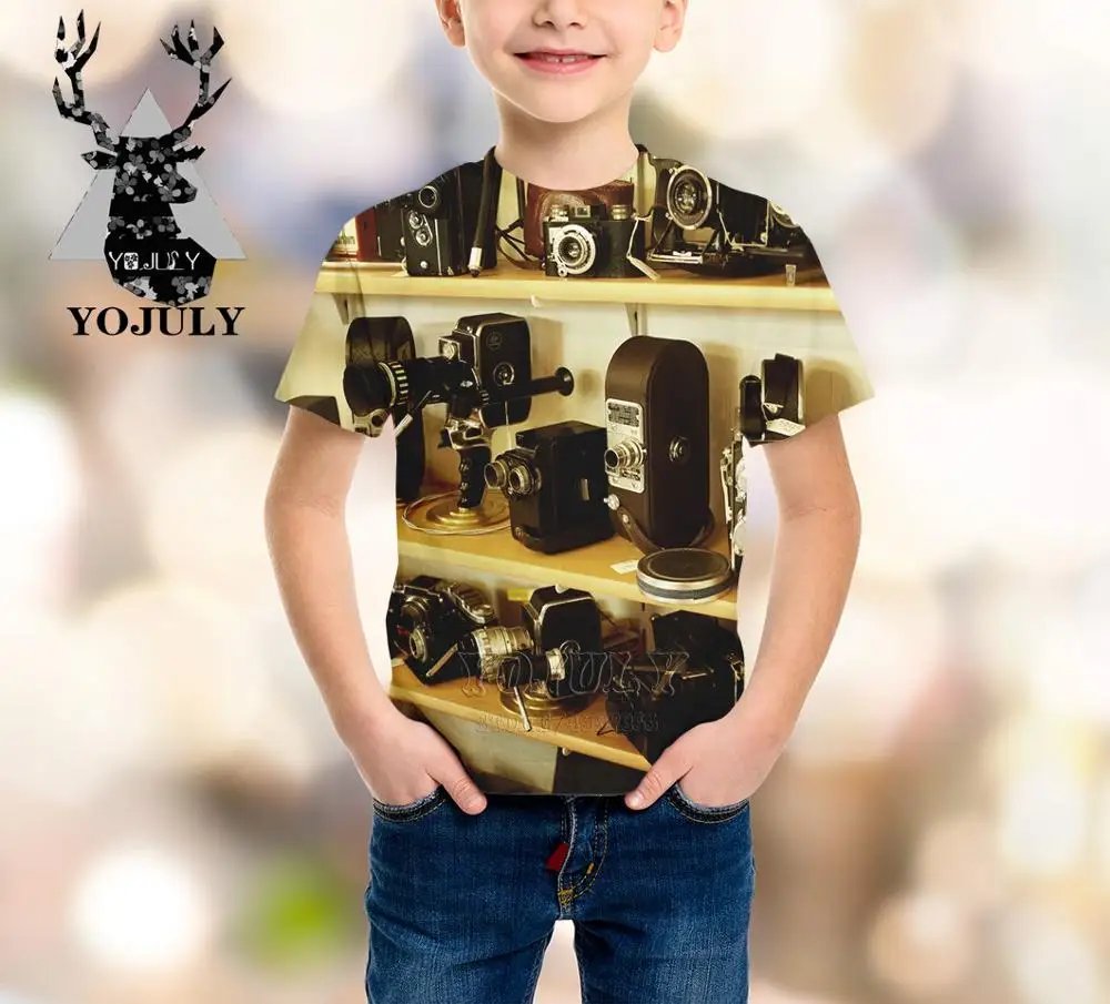 YOJULY/Новая детская одежда с 3D-принтом для маленьких мальчиков и девочек в стиле Харадзюку детская футболка Лидер продаж, модные футболки Modis A370 - Цвет: 24