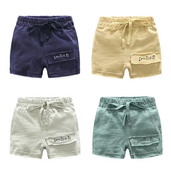 

boys shorts summer children pants cotton trousers casual shorts for little kids cool summer clothes for 2-6T boys smiles shorts