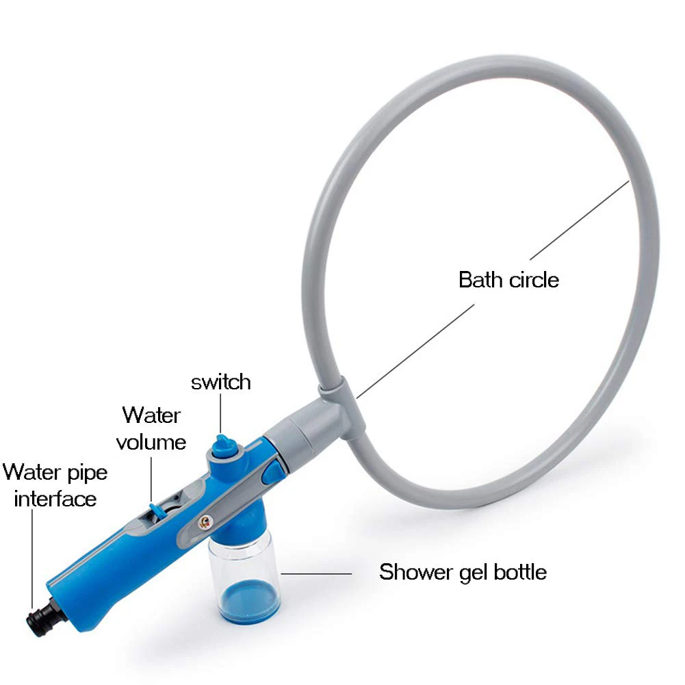 

Pet Dog Cat Shower Tool 360 Washing Sprayers Ring-Shaped Quick Bath Cleaning Washing Bath Sprayers Pet Supplies