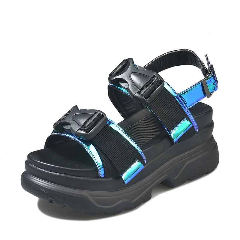 

Roman sandals 2019 summer new wild platform shoes high heel ladies shoes