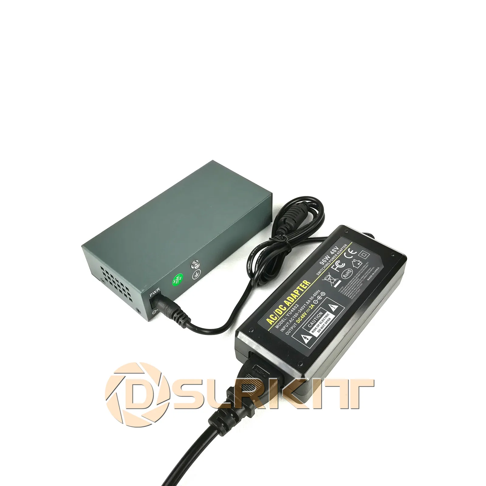 DSLRKIT 6 портов 4 PoE инжектор питания через Ethernet коммутатор 48 в 96 Вт