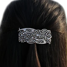 Ирландские кельтские узлы Викинги Венс заколка большая Французская заколка для волос 2,0 унций F-16